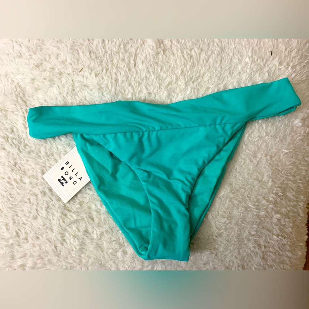 Billabong Sol Searcher Teal Banded Bikini Bottoms